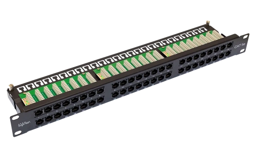 10-0406 SUPRLAN Патч-панель высокой плотности 19'. 48 портов RJ-45. UTP. Cat.5e. 1U 