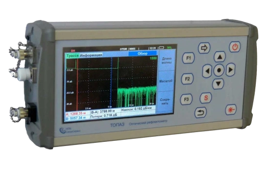 ТОПАЗ-9400-A-31-49-55-62-PMH - универсальный оптический рефлектометр (SM1-1310/1490/1550 SM2-1625нм/ -60..+20 дБм/ VFL)