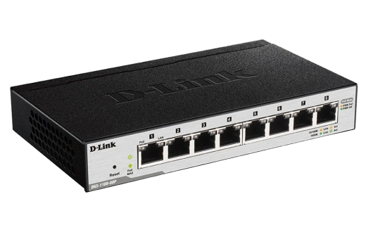 Коммутатор D-Link DGS-1100-08P/B1A