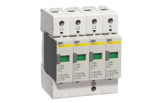 MOP20-4-C Огр-ль имп. перенапр. ОПС1-C 4P In=20kA Un=400B Im=40kA ИЭК