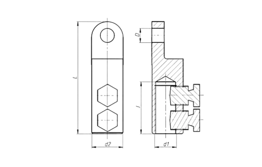 Наконечник болтовой 2НБ-3 (150-240 мм2)