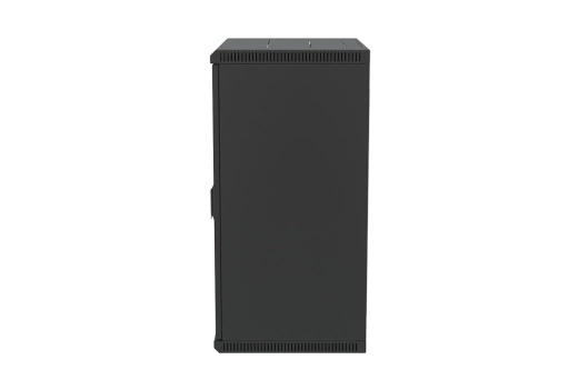 Шкаф телекоммуникационный настенный разборный черный 19”,18U(600x650), ШТ-НСр-18U-600-650-П-Ч дверь перфорированная ССД