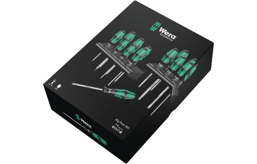 WE-105630	Kraftform Big Pack 300 набор отвёрток с двумя подставками, 14 пр., PH 1/2/3, PZ 1/2/3, TX 10/15/20/25/30, SL 3.5/4/6.5