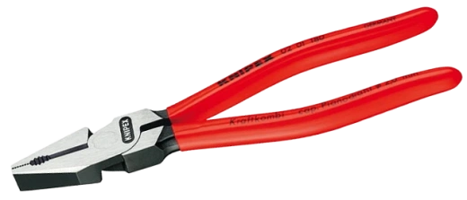 KN-0201180 Плоскогубцы Knipex 02 01 180мм с высоким соотношением плечевого рычага