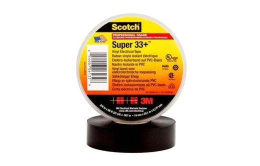 7000031512 Scotch Super 33+ изоляционная лента высшего класса, 38мм х 33м х 0,18мм