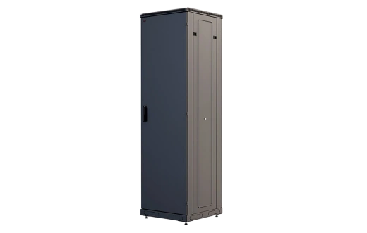 Шкаф телекоммуникационный напольный 19", 42U(600x1000), ШТ-НП-М-42U-600-1000-М-Ч, передняя дверь металл, черный ССД