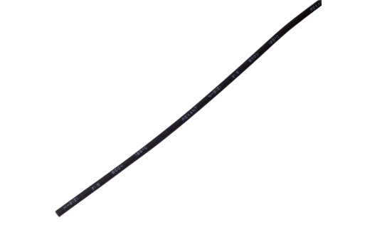 20-1006 Термоусадочная трубка REXANT 1,0/0,5 мм, черная, упаковка 50 шт. по 1 м