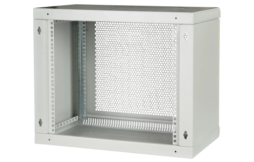 Шкаф телекоммуникационный настенный разборный 19”,12U(600x350), ШТ-НСр-12U-600-350-П дверь перфорированная ССД