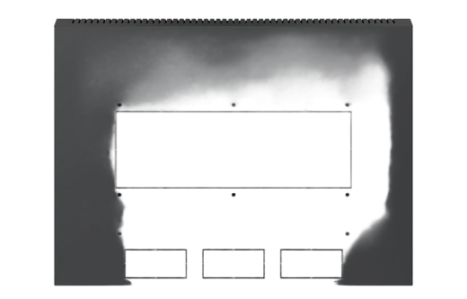 Шкаф телекоммуникационный настенный разборный черный 19”,9U(600x350), ШТ-НСр-9U-600-350-С-Ч дверь стекло ССД
