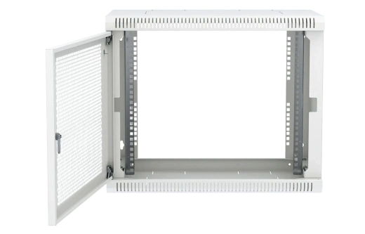 Шкаф телекоммуникационный настенный разборный 19”,9U(600x350), ШТ-НСр-9U-600-350-П дверь перфорированная ССД