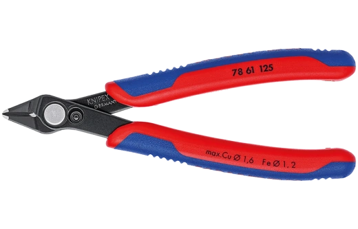 KN-7861125	Electronic Super Knips® Бокорезы прецизионные, нерж., для реза оптоволокна, 125 мм, 2-комп ручки