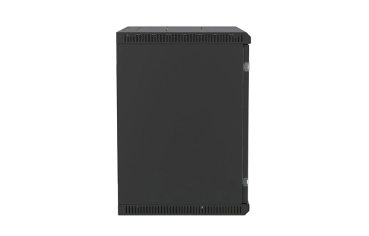 Шкаф телекоммуникационный настенный разборный черный 19”,12U(600x450), ШТ-НСр-12U-600-450-С-Ч дверь стекло ССД