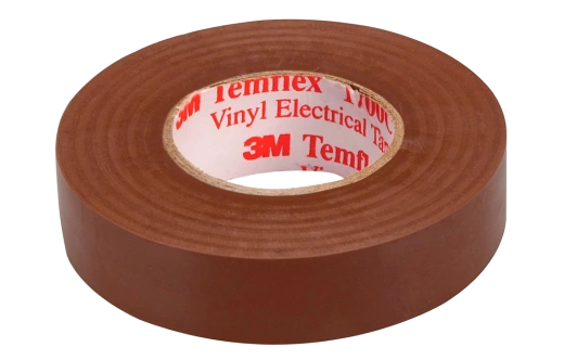 7100080348 Temflex 1300, коричневая, универсальная изоляционная лента, 19мм х 20м х 0,13мм