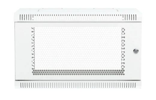 Шкаф телекоммуникационный настенный разборный 19”,6U(600x350), ШТ-НСр-6U-600-350-П дверь перфорированная ССД
