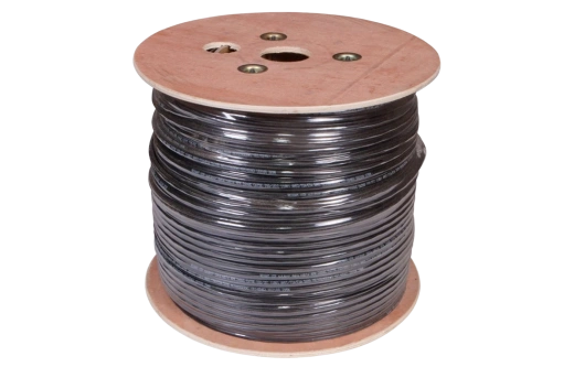 01-0046 REXANT Кабель витая пара UTP 4PR 24AWG, CAT5e наружный (OUTDOOR) + ТРОС*1 (бухта 305 м)