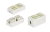 23533 Hyperline CA-IDC-C5e-WH Проходной адаптер (coupler), Dual IDC, категория 5e, 4 пары
