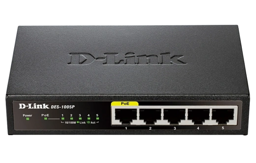 Коммутатор D-Link DES-1005P/B1A