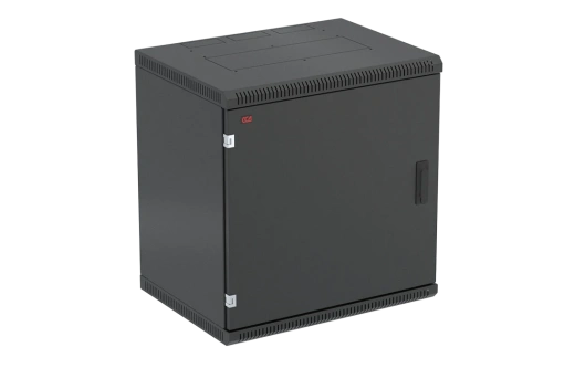 Шкаф телекоммуникационный настенный разборный черный 19”,15U(600x650), ШТ-НСр-15U-600-650-М-Ч дверь металл ССД