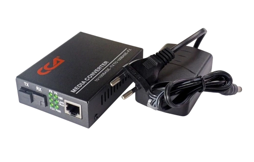 Медиаконвертер 100M, Tx1550/Rx1310 20km, RJ45 SC