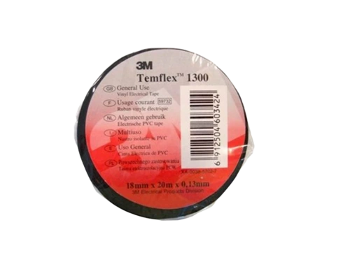 7100081322 Temflex 1300, белая, универсальная изоляционная лента, 15мм х 10м х 0,13мм