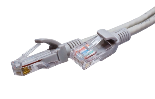 10-0140 SUPRLAN Патч-корд UTP 5e 4x2 26AWG (7x0.16mm) Cu LSZH серый 0,3м