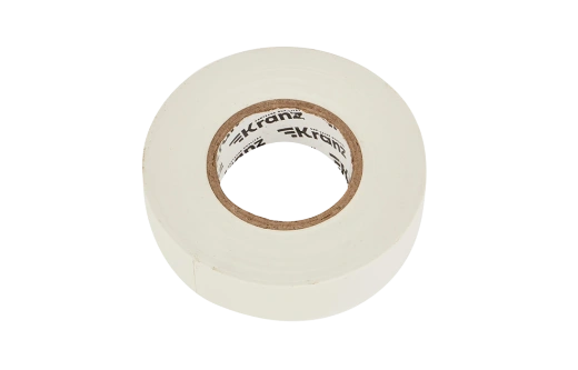 KR-09-2801 Изолента ПВХ профессиональная KRANZ 0.18 х 19 мм х 20 м, белая, упаковка 10 роликов