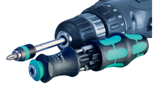 WE-134491	Kraftform Kompakt 28 с сумкой, набор бит с отвёрткой-битодержателем, 6 пр.