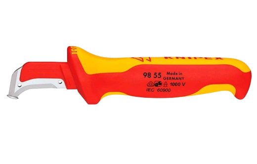 KN-9855 Нож с пяткой для снятия изоляции KNIPEX 98 55