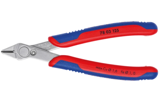 KN-7803125	Electronic Super Knips® Бокорезы прецизионные, нерж., 125 мм, 2-комп ручки