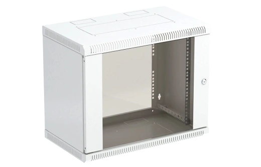 Шкаф телекоммуникационный настенный разборный 19”,18U(600x450), ШТ-НСр-18U-600-450-С дверь стекло ССД