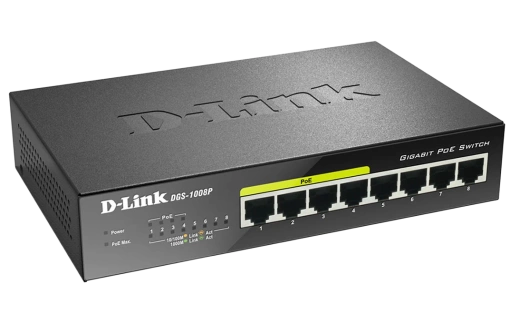 Коммутатор D-Link DGS-1008P