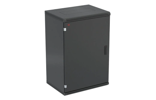 Шкаф телекоммуникационный настенный разборный черный 19”,18U(600x650), ШТ-НСр-18U-600-650-М-Ч дверь металл ССД