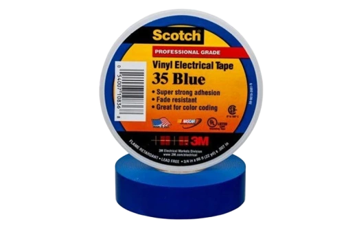 7000031670 Scotch 35, синяя, изоляционная лента высшего класса, 19мм х 20м х 0,18мм