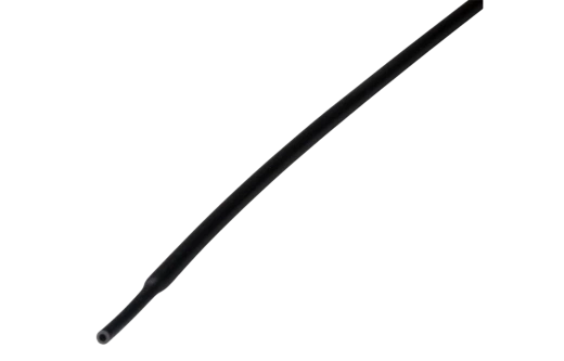 20-1006 Термоусадочная трубка REXANT 1,0/0,5 мм, черная, упаковка 50 шт. по 1 м