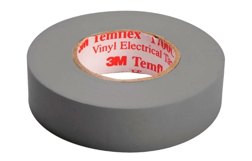 7100080347 Temflex 1300, серая универсальная изоляционная лента, 19мм х 20м х 0,13мм