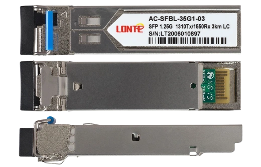 SFP WDM 1.25G Tx1310/Rx1550 3km LC DDM