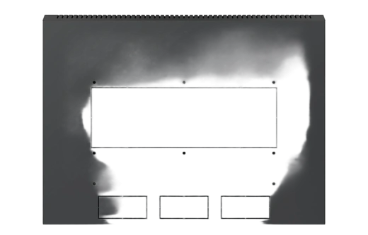 Шкаф телекоммуникационный настенный разборный черный 19”,9U(600x550), ШТ-НСр-9U-600-550-М-Ч дверь металл ССД
