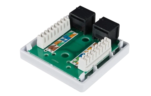 CS2-1C5EU-22 ITK Настенная инф. розетка RJ45, кат.5Е UTP, 2-порта