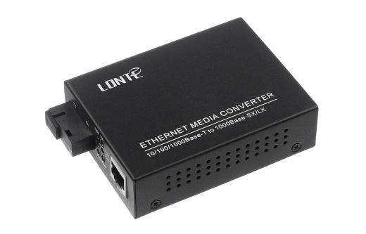 Медиаконвертер 10/100/1000M, Tx1310/Rx1550 20km, RJ45 SC