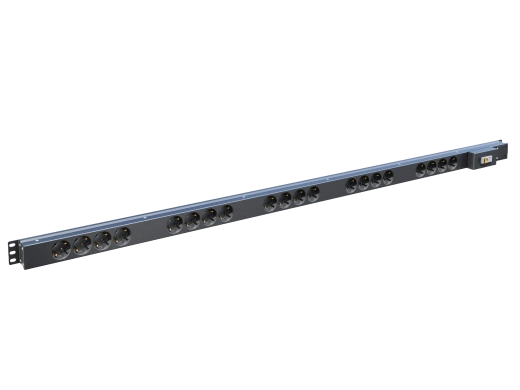 Вертикальный блок розеток,БР-20SСH-16A-К     16А, 20 розеток Schuko, 33-48U, колодка