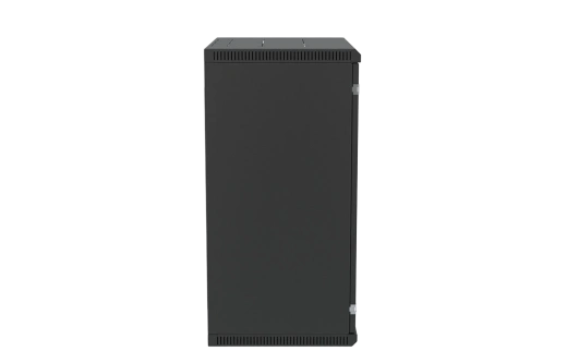 Шкаф телекоммуникационный настенный разборный черный 19”,18U(600x650), ШТ-НСр-18U-600-650-С-Ч дверь стекло ССД