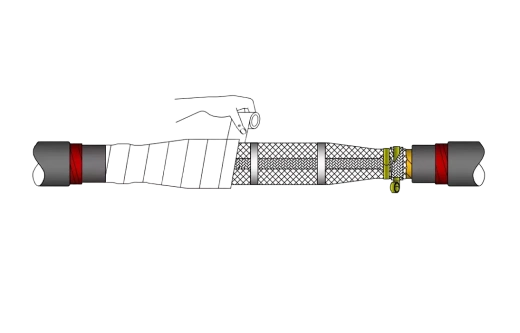 ИМАГ-Муфта-35-J-1х500-630 - комплект соединительной муфты холодной усадки для 1-жильного кабеля с изоляцией из СПЭ на 35 кВ, 1х500-630 мм2