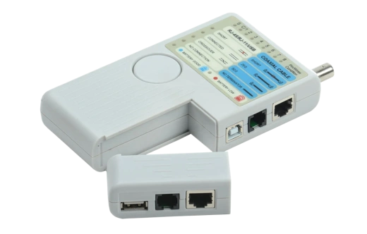 12-1003 Тестер кабеля универсальный 5 в 1  RJ-45+RJ-11+1394+USB+BNC  3468  REXANT