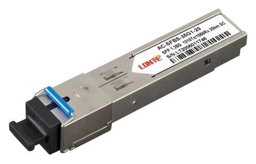 SFP WDM 1.25G Tx1310/Rx1550 20km SC DDM