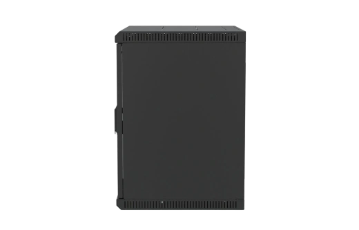 Шкаф телекоммуникационный настенный разборный черный 19”,12U(600x450), ШТ-НСр-12U-600-450-С-Ч дверь стекло ССД