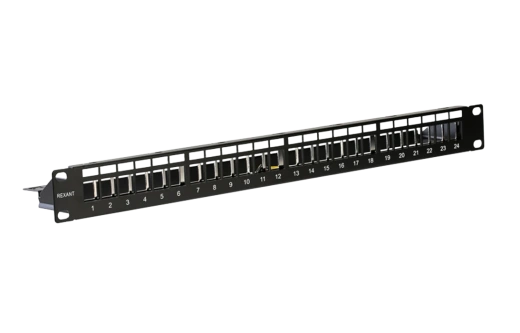 02-0054 REXANT PRO Патч-панель наборная 19", 1U, 24 порта, STP