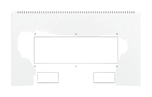 Шкаф телекоммуникационный настенный разборный 19”,6U(600x650), ШТ-НСр-6U-600-650-П дверь перфорированная ССД