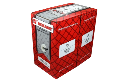 01-0025 REXANT Кабель витая пара UTP 2PR 24AWG, CAT5e наружный (OUTDOOR) (бухта 305 м)