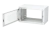 Шкаф телекоммуникационный настенный разборный 19”,6U(600x350), ШТ-НСр-6U-600-350-П дверь перфорированная ССД
