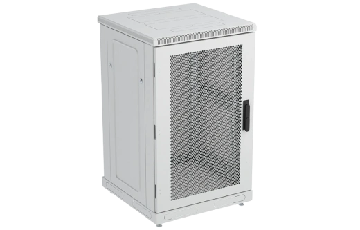Шкаф телекоммуникационный напольный 19",24U(600x600), ШТ-НП-24U-600-600-П, передняя дверь перф ССД